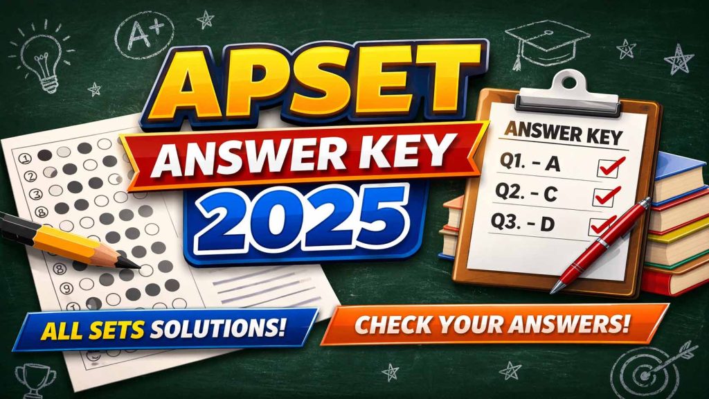 APSET Answer Key 2026