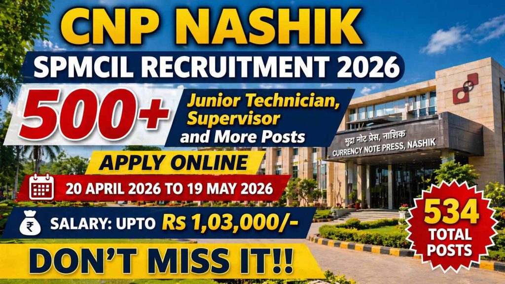 CNP Nashik Recruitment 2026