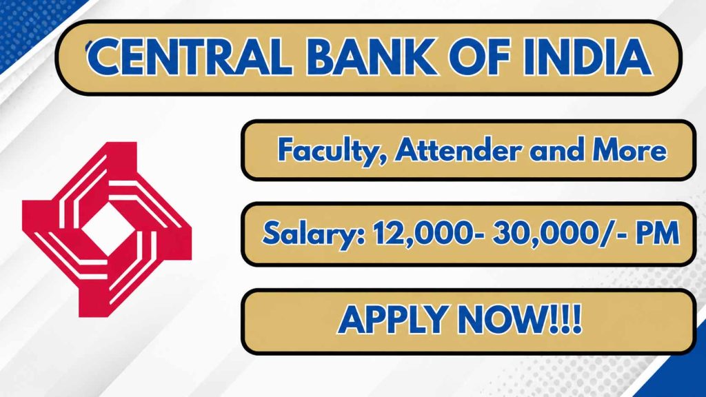 Central Bank of India Recruitment 2026