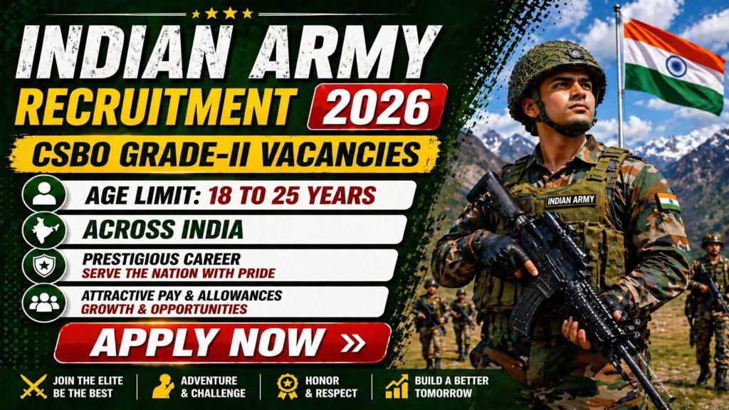Indian Army CSBO Recruitment 2026