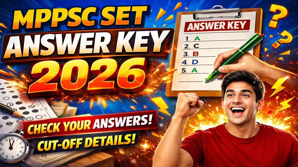 MPPSC SET Answer Key 2026