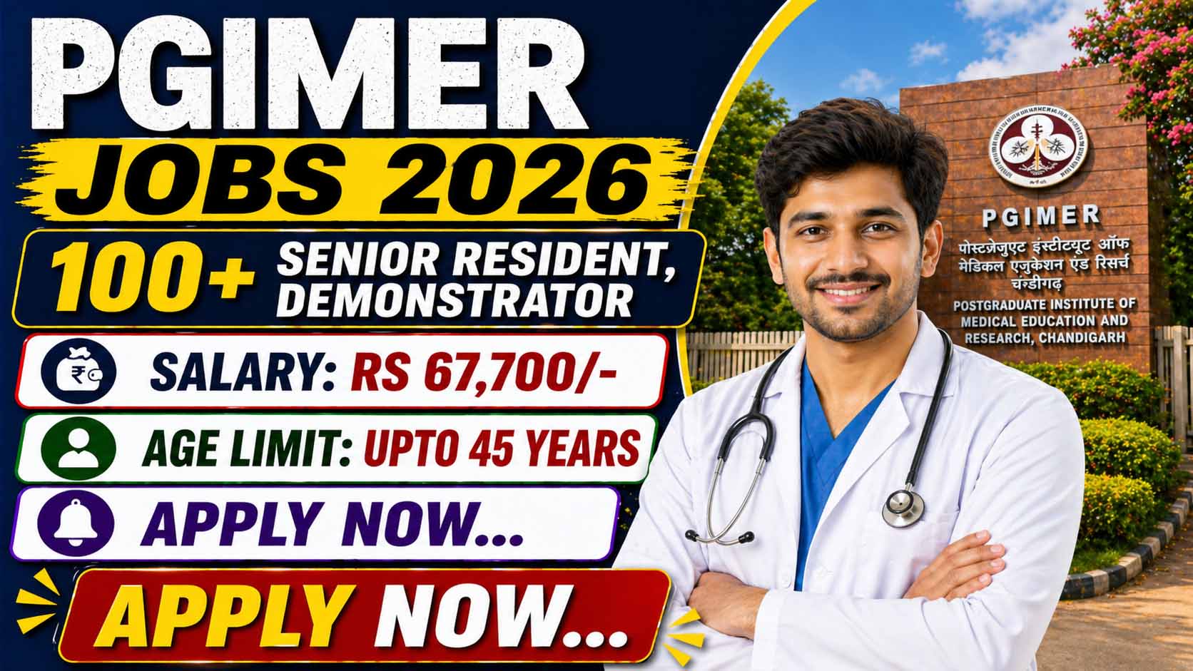 PGIMER Recruitment 2026