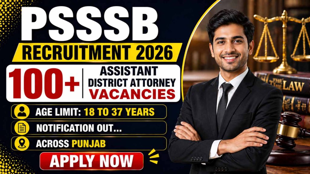 PSSSB ADA Recruitment 2026