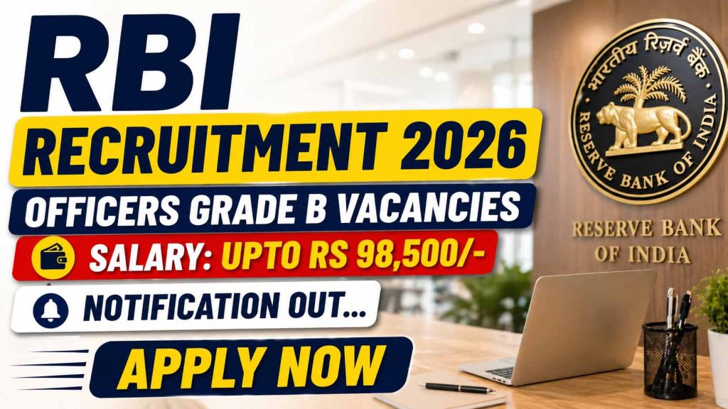 RBI Grade B Recruitment 2026