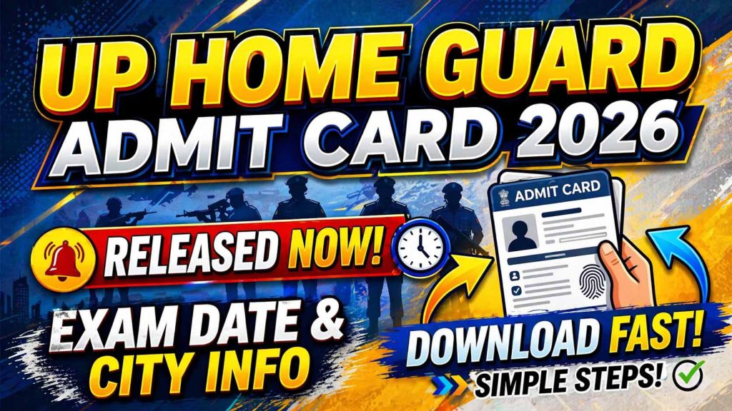 UP Home Guard Admit Card 2026