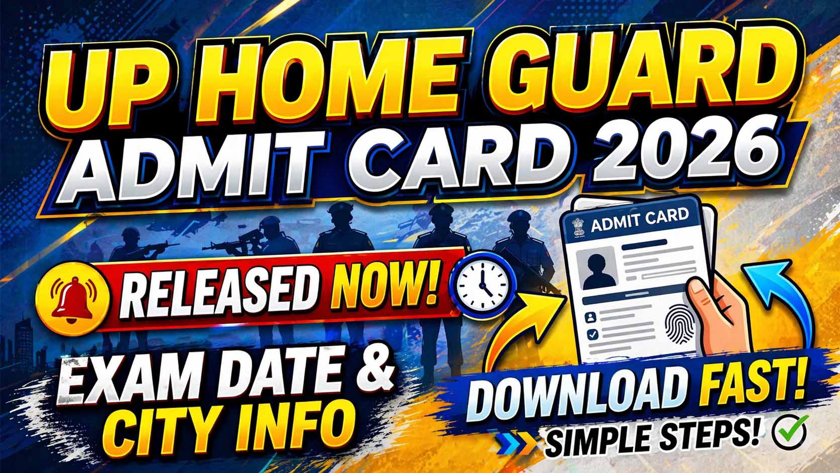 UP Home Guard Admit Card 2026