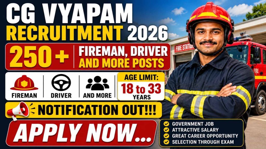 CG Vyapam Recruitment 2026