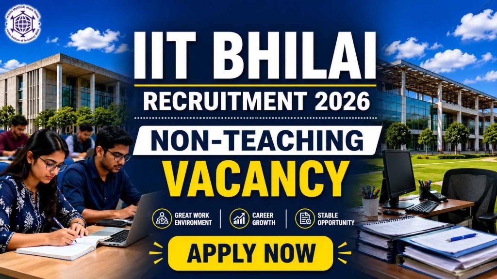 IIT Bhilai Non Teaching Recruitment 2026