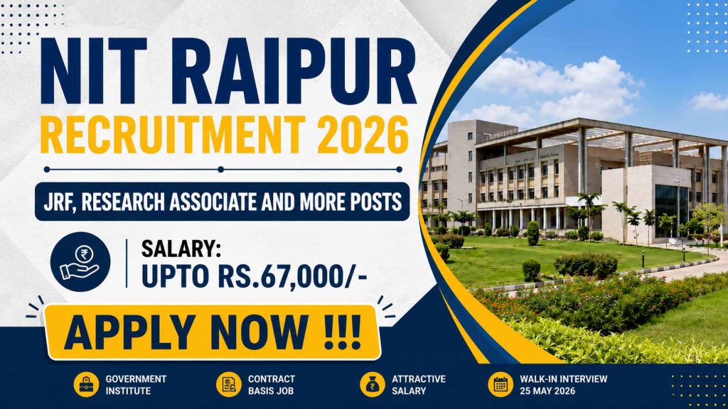 NIT Raipur Recruitment 2026