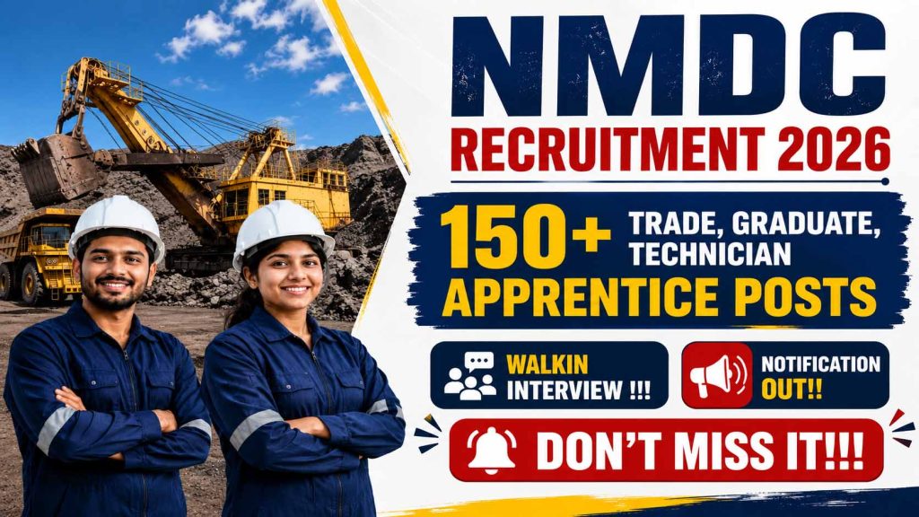 NMDC Apprentice Recruitment 2026