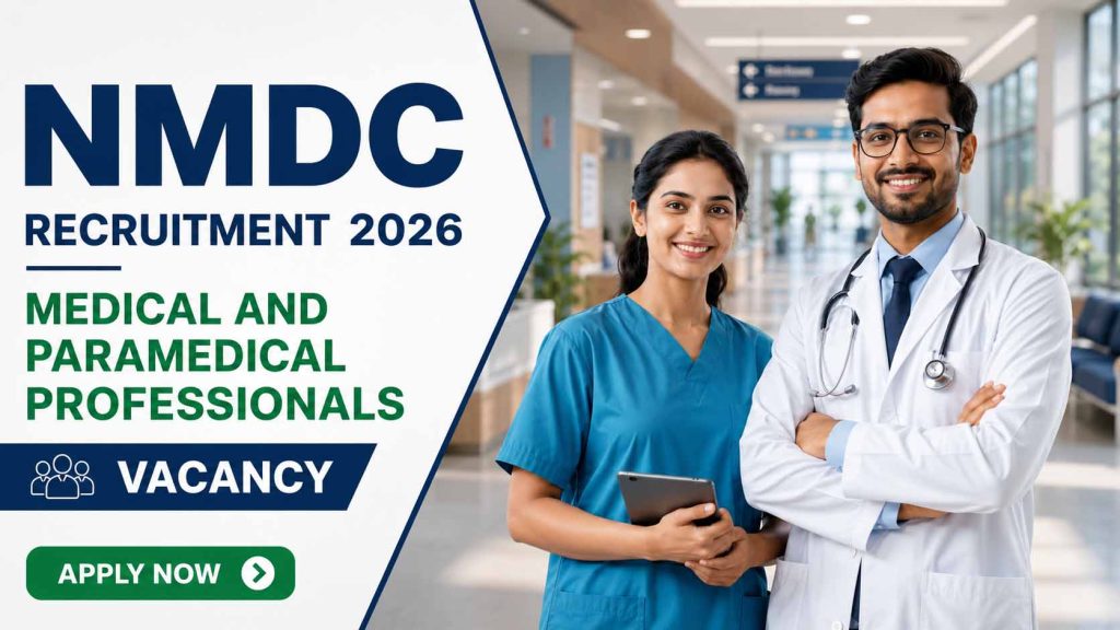 NMDC Medical and Paramedical Recruitment 2026