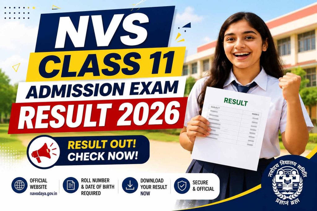 NVS Class 11 Result 2026